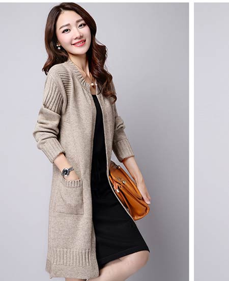 秋裝新風(fēng)尚 長(zhǎng)款毛衣外套，優(yōu)雅與保暖的完美結(jié)合